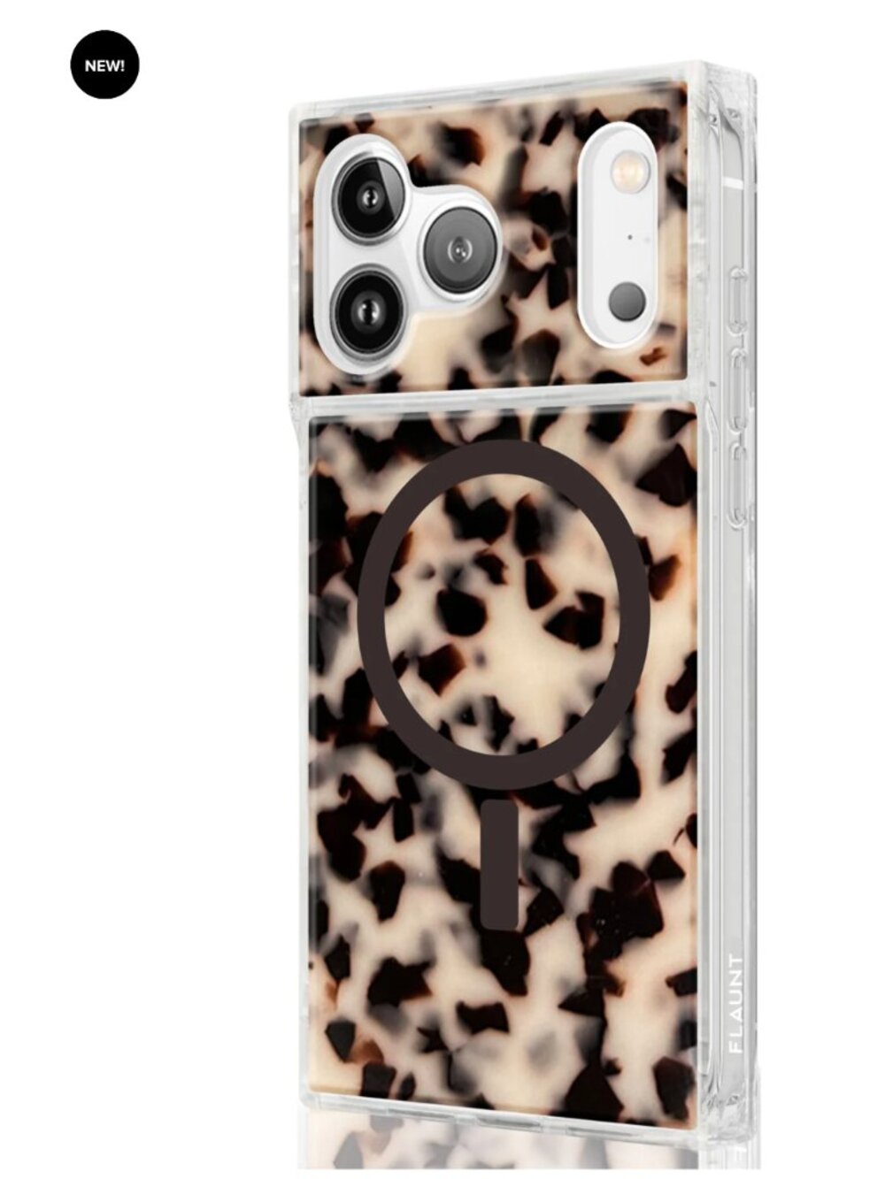 Flaunt SQUARE Blonde Tortoise Shell iPhone Case iPhone 17 Pro - Picture 2 of 3
